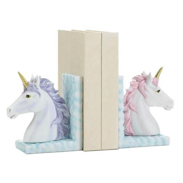 Dragon Crest Dragon Crest 10018597 Magical Unicorn Bookends - 10018597