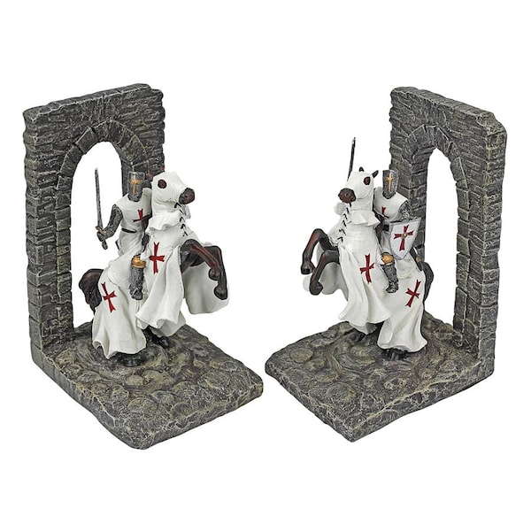 Design Toscano Knights of the Digital Realm Sculptural Bookends - CL56503