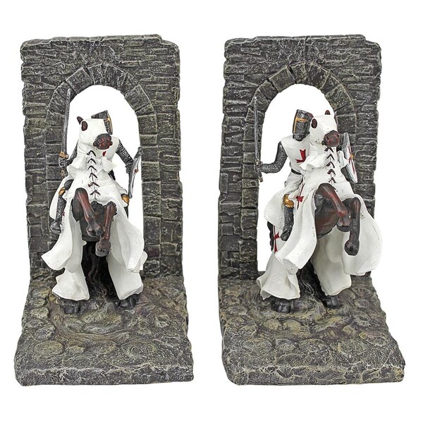 Design Toscano Knights of the Digital Realm Sculptural Bookends - CL56503