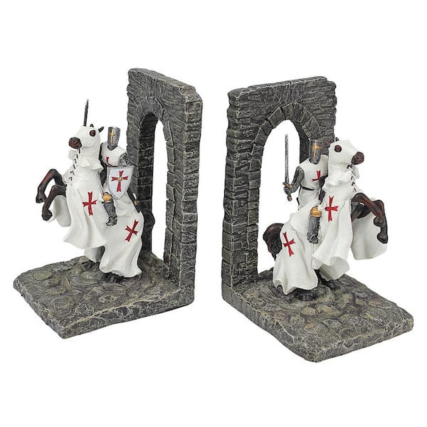 Design Toscano Knights of the Digital Realm Sculptural Bookends - CL56503