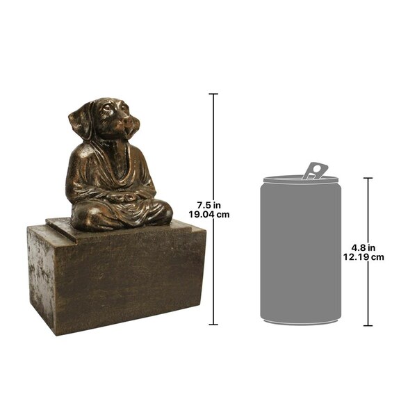 Design Toscano Meditating Asian Dog Cast Iron Canine Bookend - SP7401