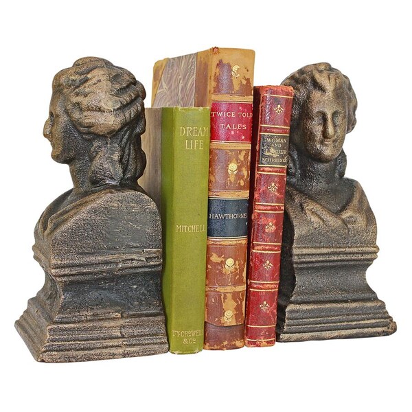Design Toscano Beatrice the Guide of The Divine Comedy Cast Iron Bookend Pair - SP2107