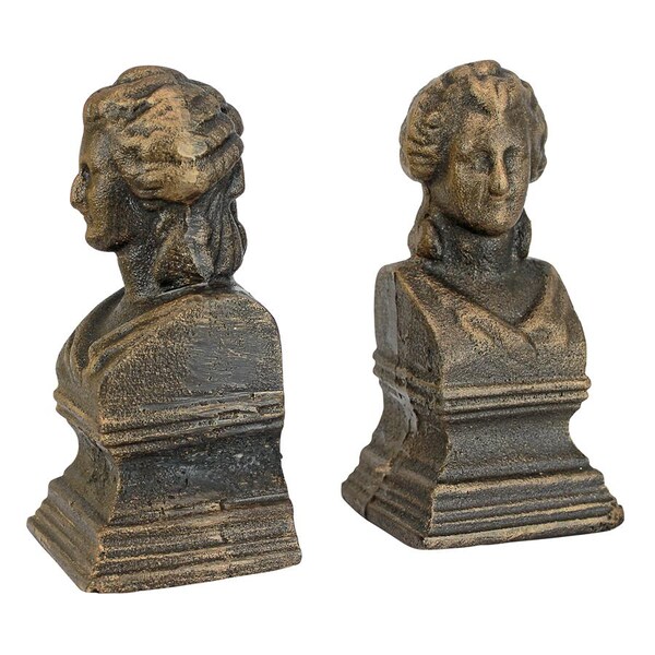 Design Toscano Beatrice the Guide of The Divine Comedy Cast Iron Bookend Pair - SP2107