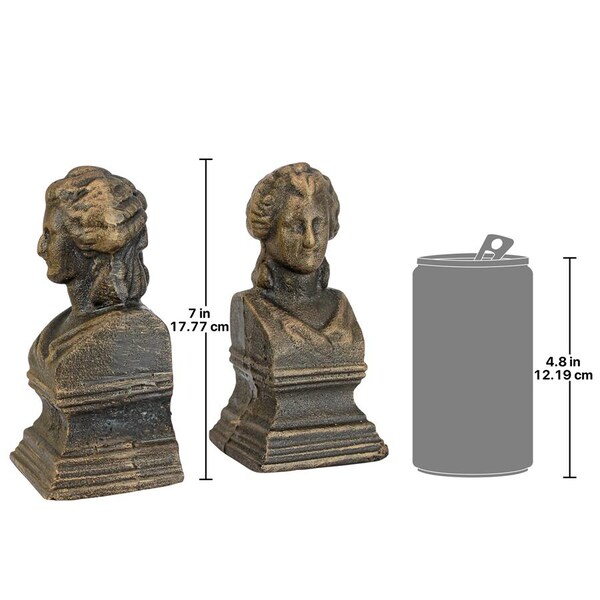 Design Toscano Beatrice the Guide of The Divine Comedy Cast Iron Bookend Pair - SP2107
