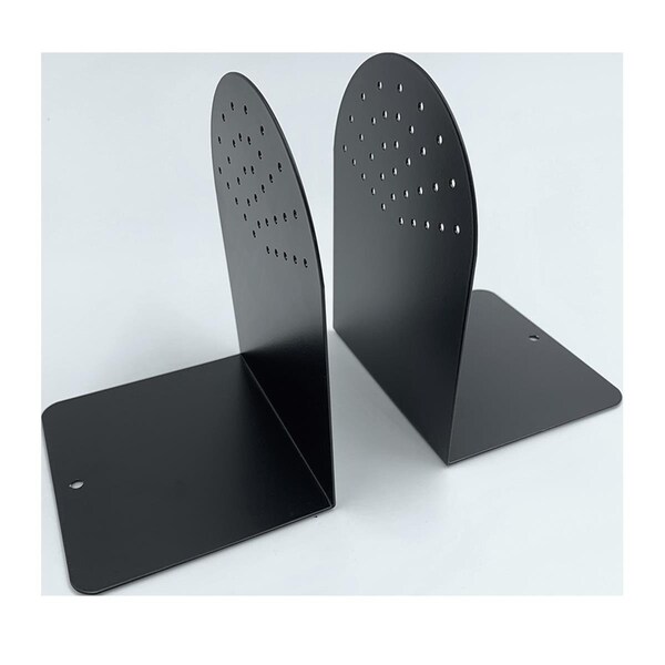 Huron 7 in Steel NonSkid Bookends Black - HASZ0095