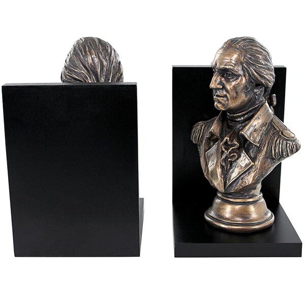 Design Toscano George Washington American Statesman Sculptural Bookends - JQ9818