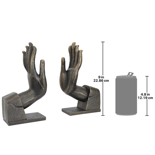 Design Toscano Divine Offering Cast Iron Sculptural Bookend Pair - SP2303