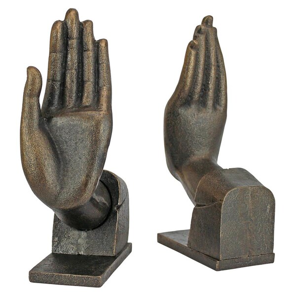 Design Toscano Divine Offering Cast Iron Sculptural Bookend Pair - SP2303