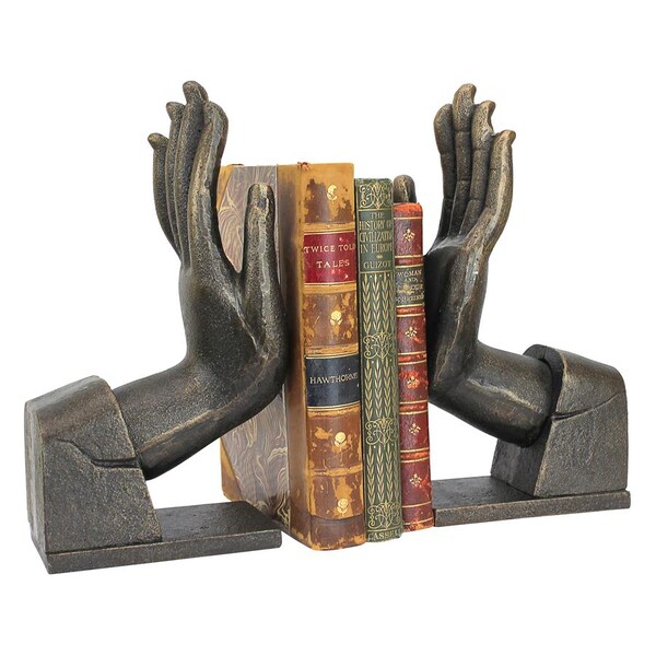 Design Toscano Divine Offering Cast Iron Sculptural Bookend Pair - SP2303