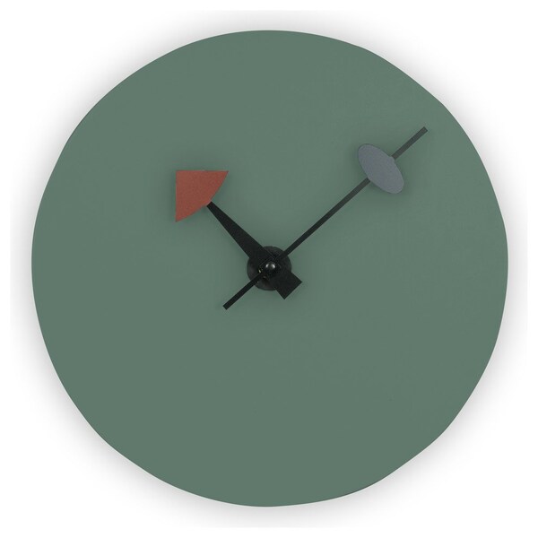 Leisuremod Manchester Modern Classy Design Round Silent Non-Ticking Wall Clock, Ocean Green - MCLR11OG