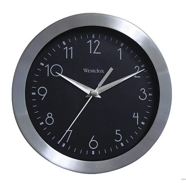 Westclox Westclox 36001 8 7-8 Aluminium Wall Clock - 36001