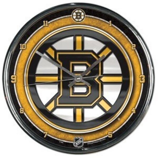 Wincraft Boston Bruins Round Chrome Wall Clock - 1094327818