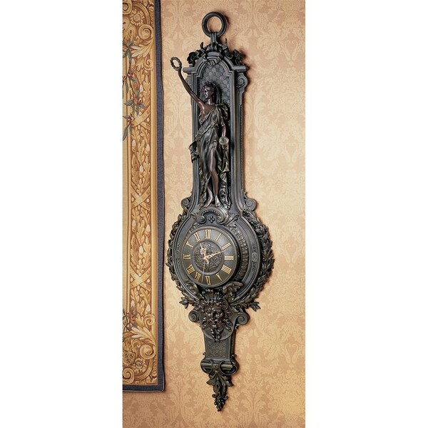 Design Toscano La Liberte Grande Palace Sculptural Wall Clock - KY7059