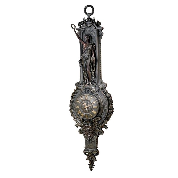 Design Toscano La Liberte Grande Palace Sculptural Wall Clock - KY7059
