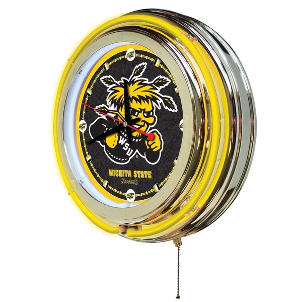 Holland Bar Stool Co Wichita State University Double Neon 15" Clock - CLK15WICHST