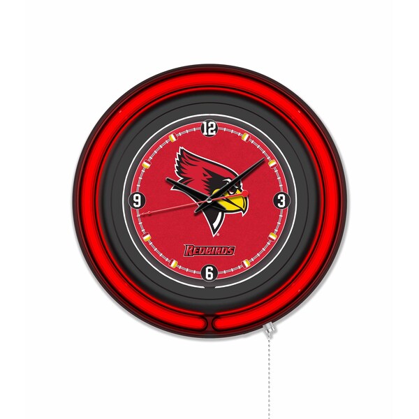 Holland Bar Stool Illinois State University 15 Double Neon Wall Clock - CLK15BK