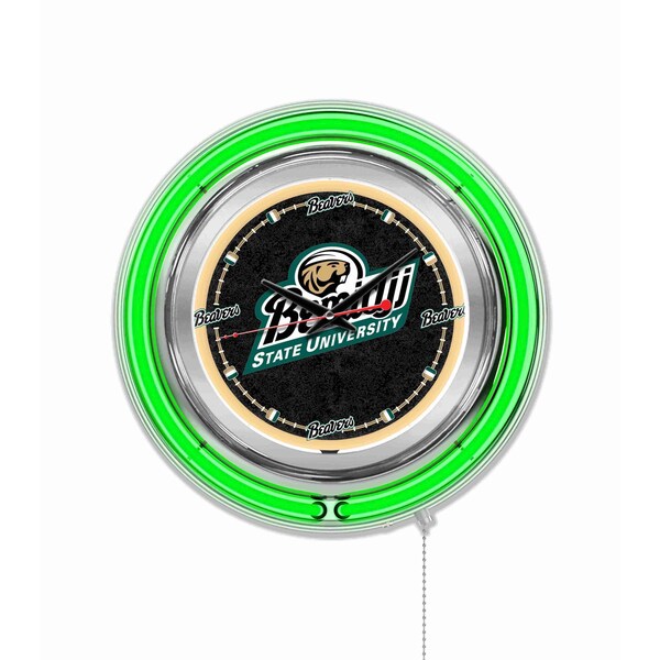 Holland Bar Stool Co Bemidji State University Double Neon 15" Clock - CLK15BMIJST