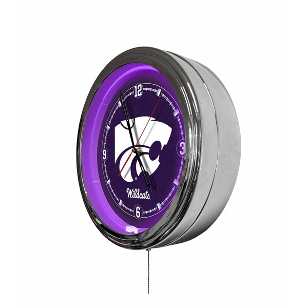 Holland Bar Stool Kansas State University 16 LED Wall Clock - CLKL16