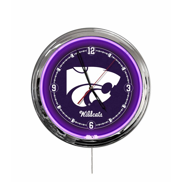 Holland Bar Stool Kansas State University 16 LED Wall Clock - CLKL16