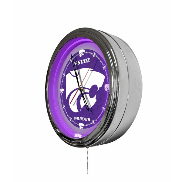 Holland Bar Stool Kansas State University 16 LED Wall Clock - CLKL16