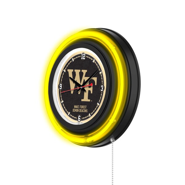 Holland Bar Stool Wake Forest University 15 Double Neon Wall Clock - CLK15BK
