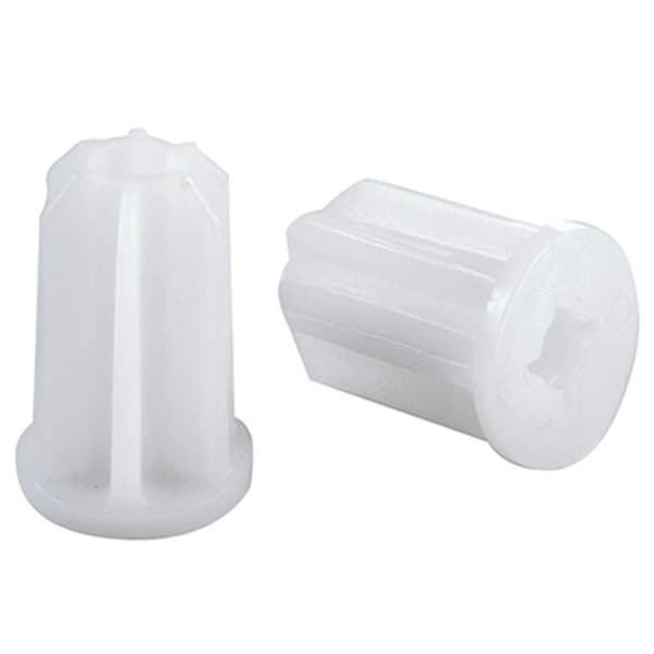 Homepage 0.81 in. TruGuard Plastic Round Sockets, White, 4PK - HO3254432