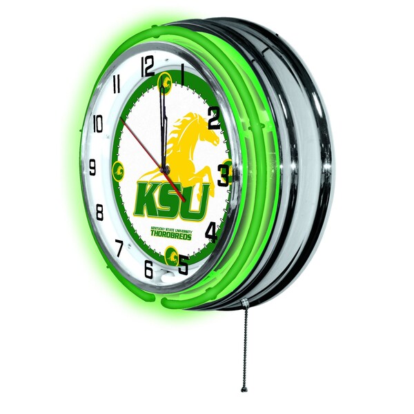 Holland Bar Stool Co Kentucky State University Double Neon 19" Clock - CLK19KYSTUN