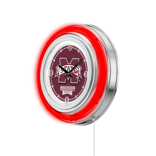 Holland Bar Stool Co Mississippi State University Double Neon 15" Clock - CLK15MSSSTU