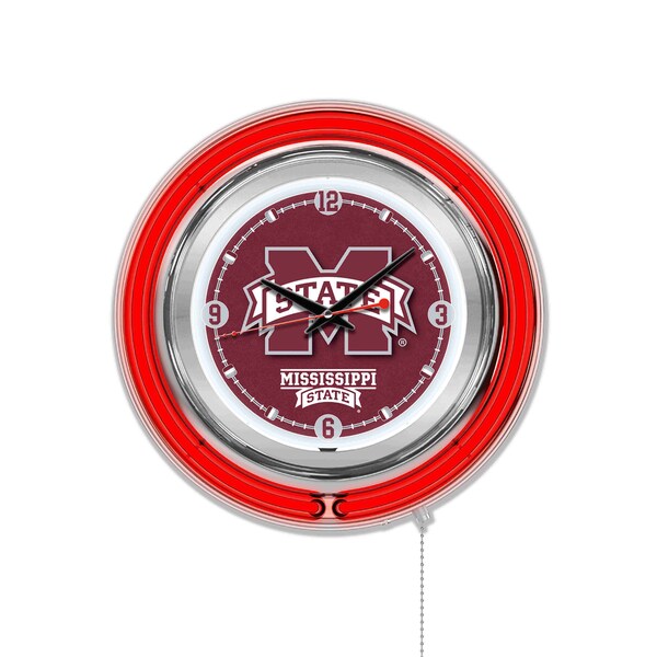 Holland Bar Stool Co Mississippi State University Double Neon 15" Clock - CLK15MSSSTU