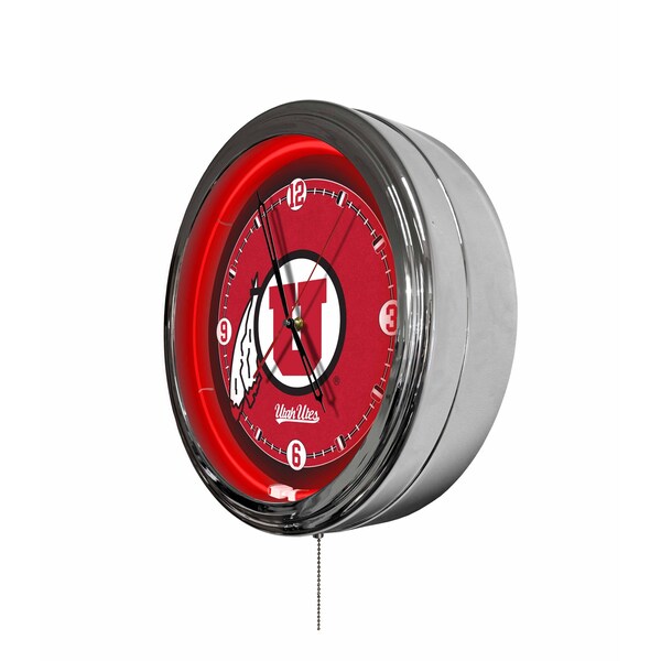 Holland Bar Stool University of Utah 16 LED Wall Clock - CLKL16