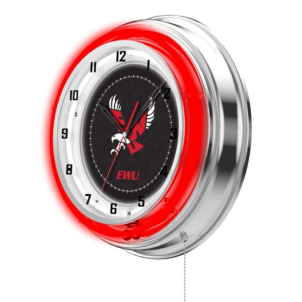 Holland Bar Stool Co Eastern Washington University Double Neon 19" Clock - CLK19EASTWA