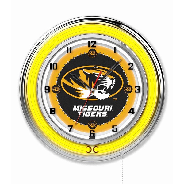 Holland Bar Stool Co University of Missouri Double Neon 19" Clock - CLK19MIZZOU