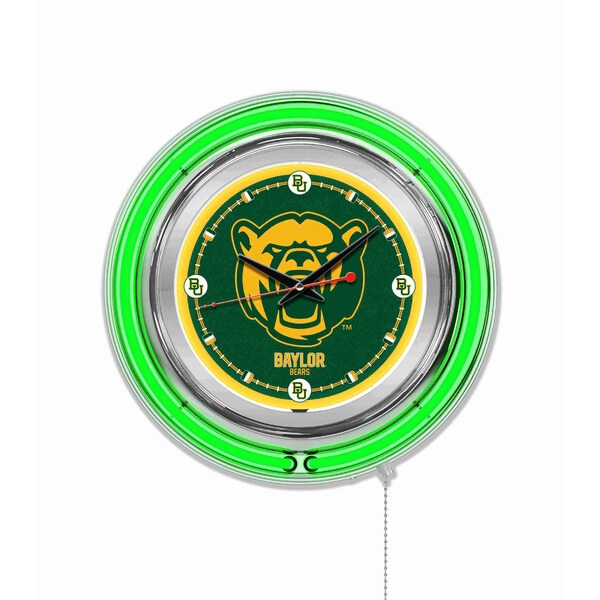 Holland Bar Stool Co Baylor University Double Neon 15" Clock - CLK15BAYLOR