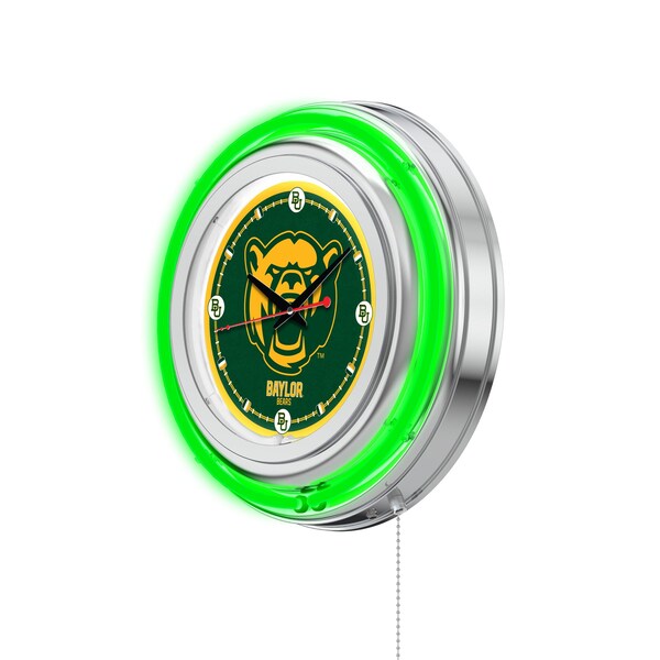 Holland Bar Stool Co Baylor University Double Neon 15" Clock - CLK15BAYLOR