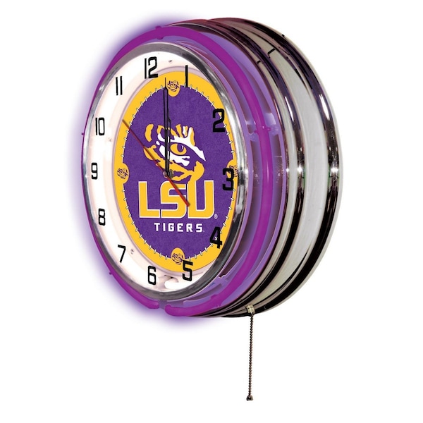 Holland Bar Stool Co Louisiana State University Double Neon 19" Clock - CLK19LASTUN