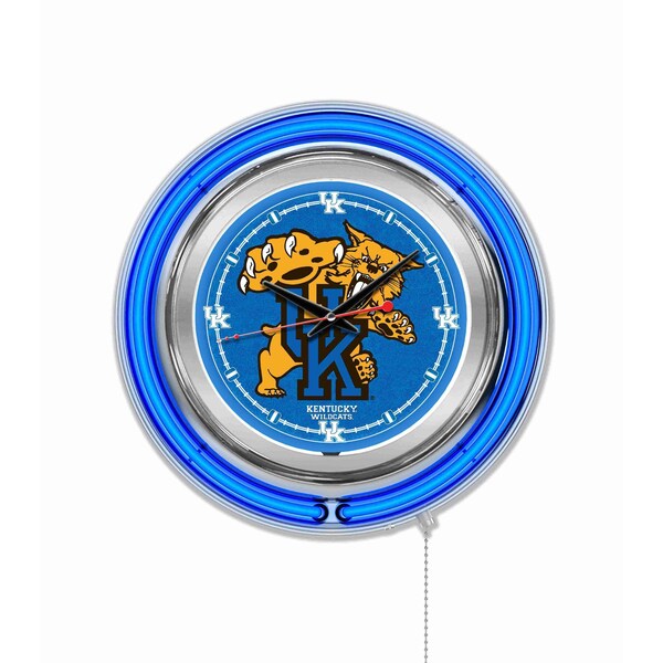 Holland Bar Stool Co University of Kentucky Double Neon 15" Clock (Wildcat) - CLK15UKYCAT