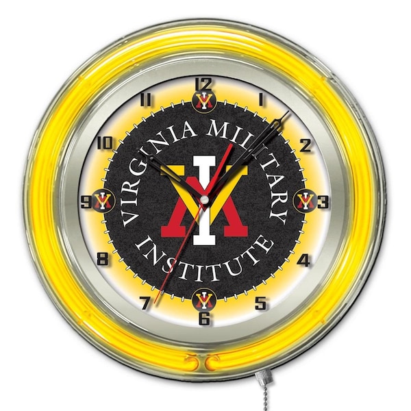 Holland Bar Stool Co Virginia Military Institute Double Neon 19" Clock (VMI) - CLK19VAMILI