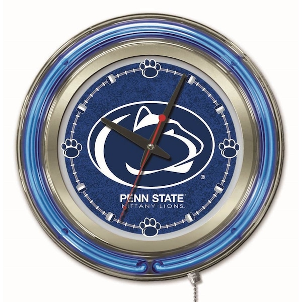 Holland Bar Stool Co Pennsylvania State University Double Neon 15" Clock (Penn State) - CLK15PENNST