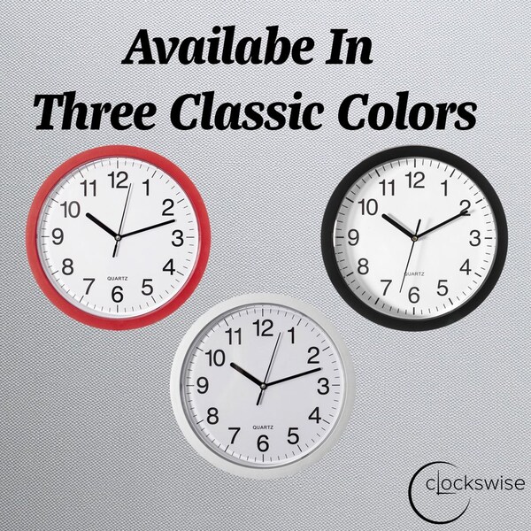 Clockswise 10-in Wall Mounted Clock with Hidden Storage Door Stylish Safe for Valuables Featuring Secret - QI004150.SI