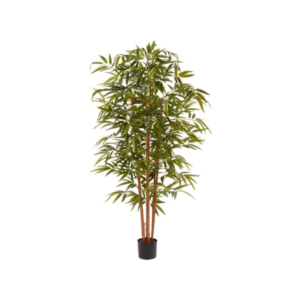 Nature Spring 6-ft Tall Artificial Bamboo, Faux Potted, Indoor Floor Plant for Home, Office Decor, Natural Trunk - 716489LSN