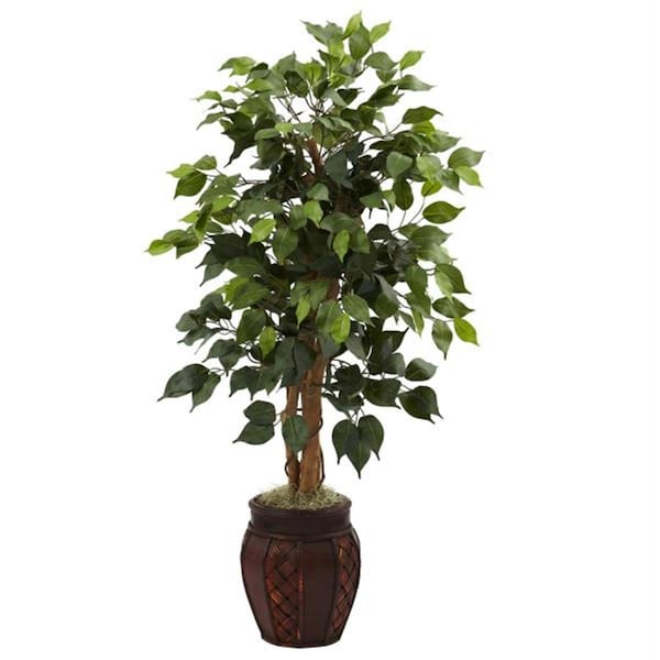Nearly Natural 44 and rdquo; Ficus Tree with Decorative Planter - 5929