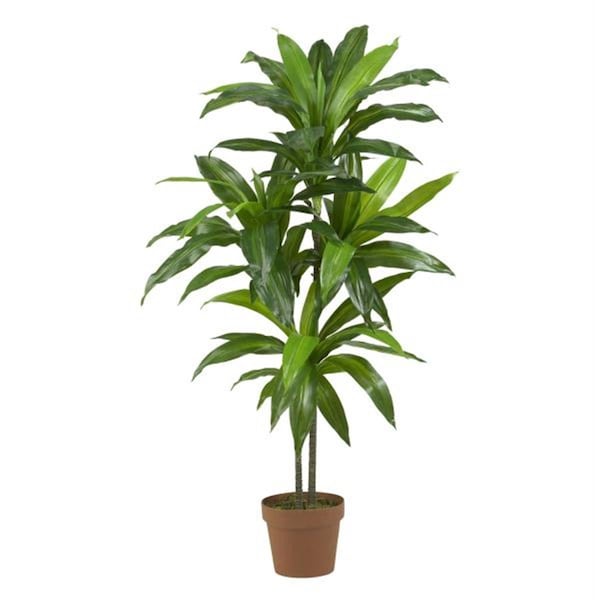 Nearly Natural Silk 43 in. Dracaena Silk Plant - Real Touch - - 6585
