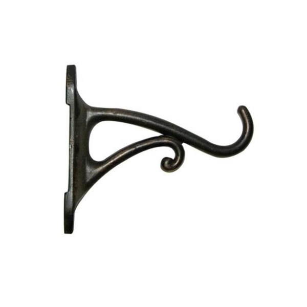 Dare2Decor 4 in. Aluminum Hanging Plant Bracket Brushed Bronze - DA3857352