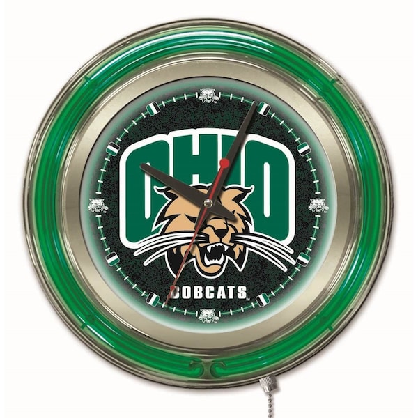 Holland Bar Stool Co Ohio University Double Neon 15" Clock - CLK15UNIVOH