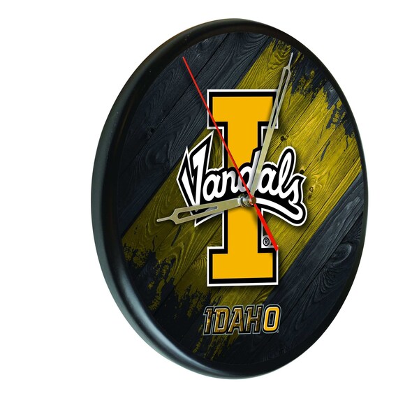 Holland Bar Stool Co University of Idaho 13" Solid Wood Clock - WCLKPBLKIDAHOU