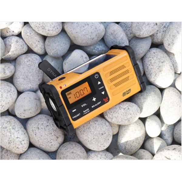 Sangean FM & AM Weather Handcrank Solar Emergency Alert Radio - Yellow - SA451891