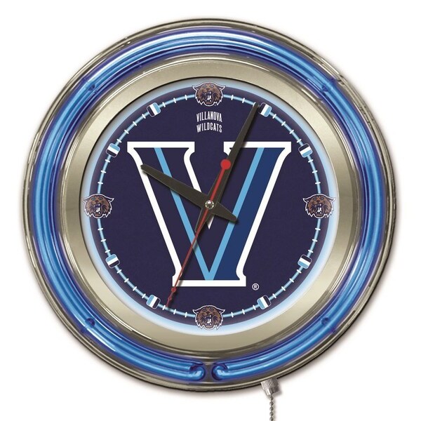 Holland Bar Stool Co Villanova University Double Neon 15" Clock - CLK15VILNVA