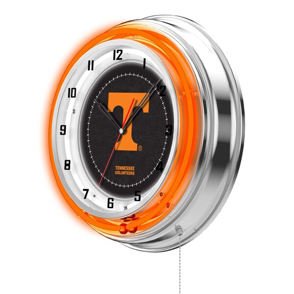 Holland Bar Stool Co University of Tennessee Double Neon 19" Clock - CLK19TENNES
