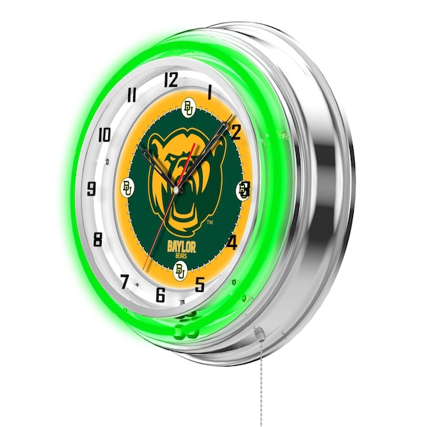 Holland Bar Stool Co Baylor University Double Neon 19" Clock - CLK19BAYLOR