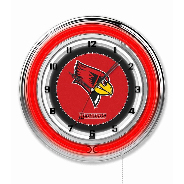 Holland Bar Stool Co Illinois State University Double Neon 19" Clock - CLK19ILLSTU